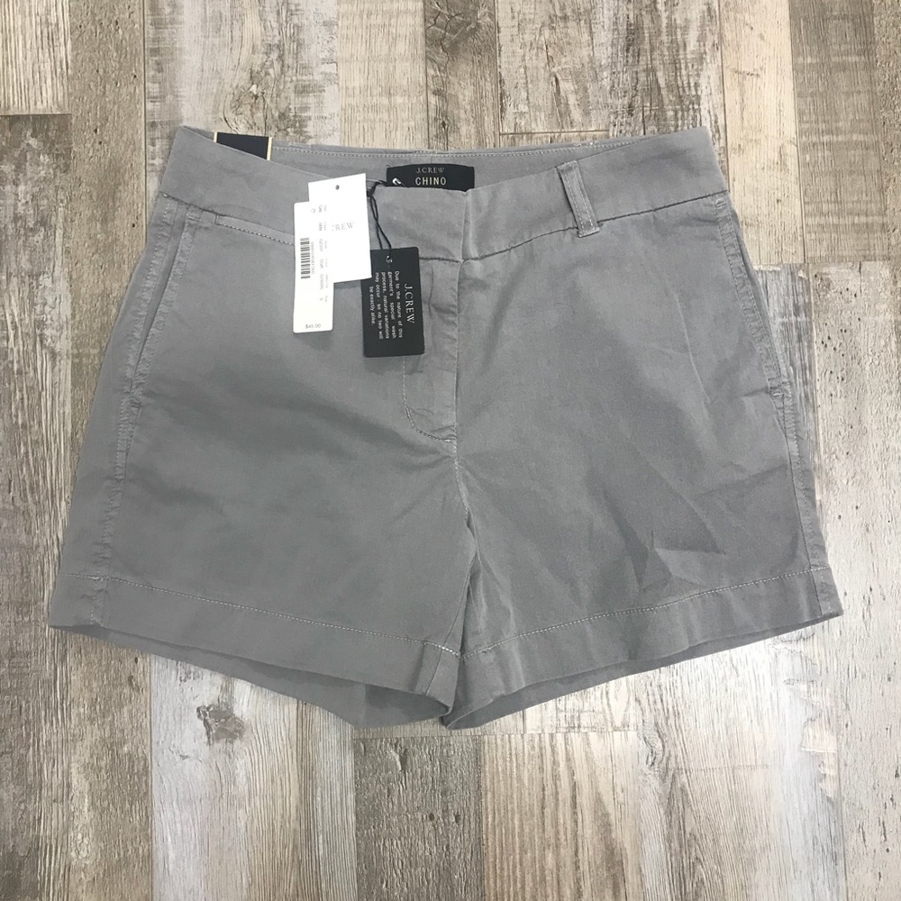 J Crew Chino Grey Shorts NWT